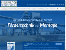 Tablet Screenshot of fielenbach.com